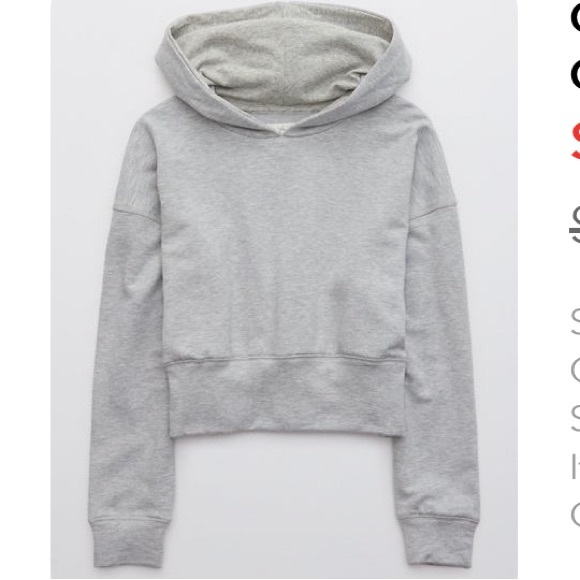 OFFLINE OTT CROPPED FLEECE HOODIE - Picture 1 of 4